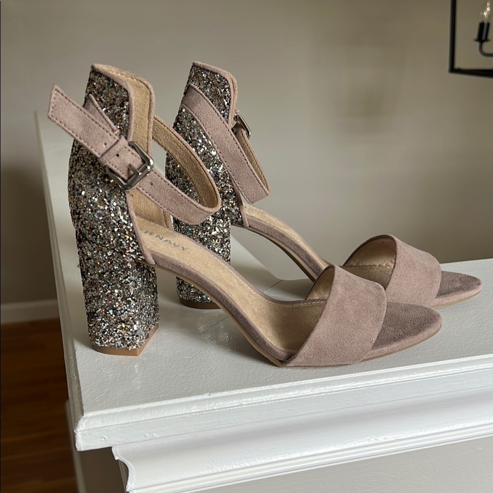 Old Navy Tan and Silver Heels